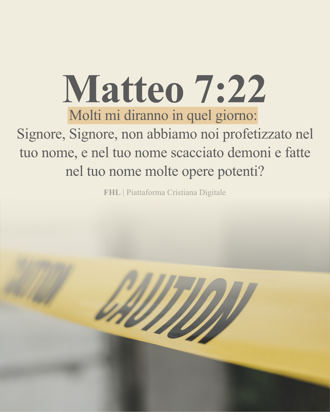 QUANDO IL VANGELO VIENE ANNACQUATO